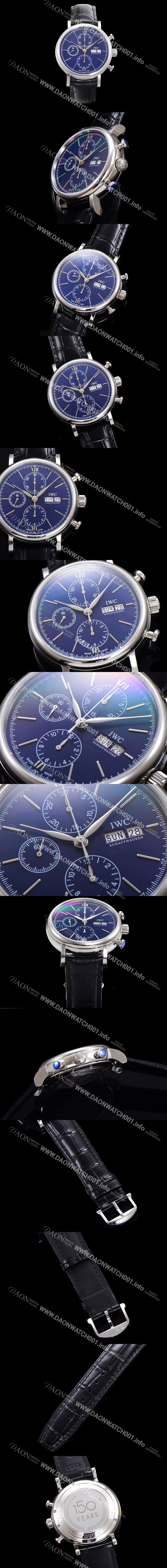 아이더블유씨 남성용 포르토피노 IW391023 오토매틱 무브먼트 42미리 블루 다이얼 IWC71015 Ⅳ