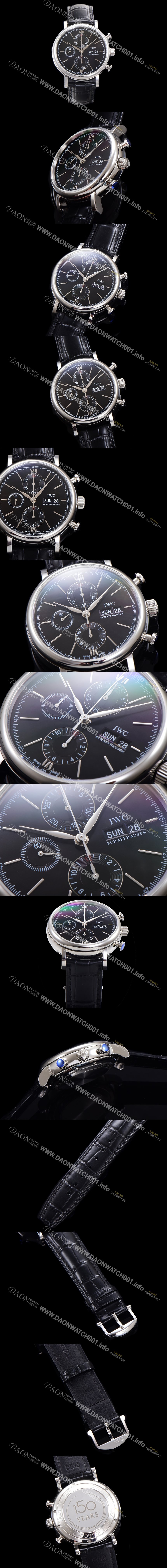 아이더블유씨 남성용 포르토피노 IW391008 오토매틱 무브먼트 42미리 블랙 다이얼 IWC71016 Ⅳ