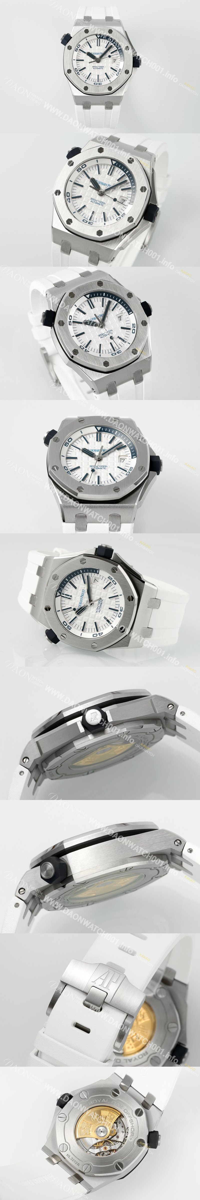 오데마피게 남성용 로얄오크 오프쇼어 15710ST.OO.A010CA.01 신형 다이버!! 42mm 오토매틱 Cal.3120무브먼트 화이트 다이얼 aud6574 Ⅳ