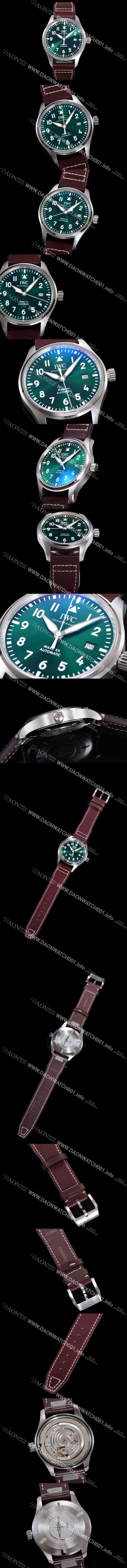 아이더블유씨 남성용시계 1:1수제공정형 마크18 !! 파일럿 IW328205 마크18 오토매틱 32111타입 40mm 가죽줄 그린다이얼 iwc9264 Ⅳ