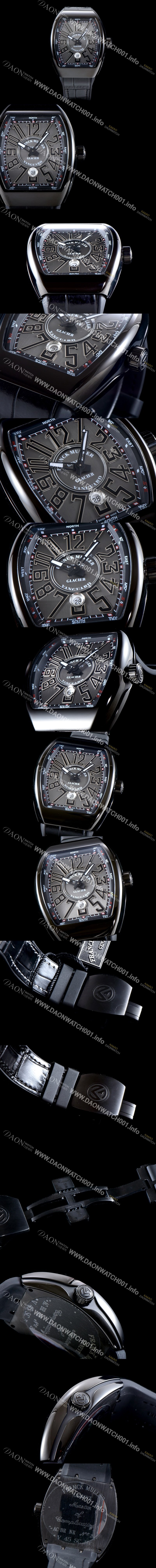 프랭크 뮬러 남성용 마스터 컴플리케이션 V 45 SC DT YACHTING 5N 뱅가드 요팅!! PVD 코딩 그레이&블랙 다이얼 스위스 ETA 2824-A2오토매틱 FRA0410 Ⅳ
