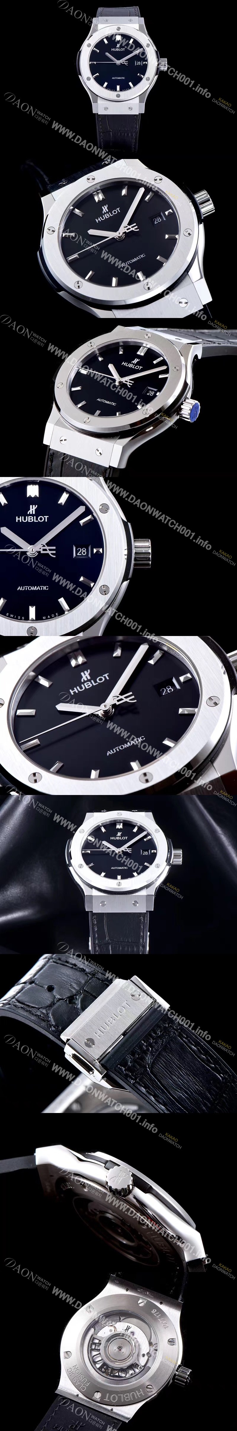 휴블렛 남성용 NEW 클레식 퓨전 511.NX.1171.LR 논그로노형 33MM 블랙 다이얼 오토매틱 무브먼트 HUB0201 Ⅳ