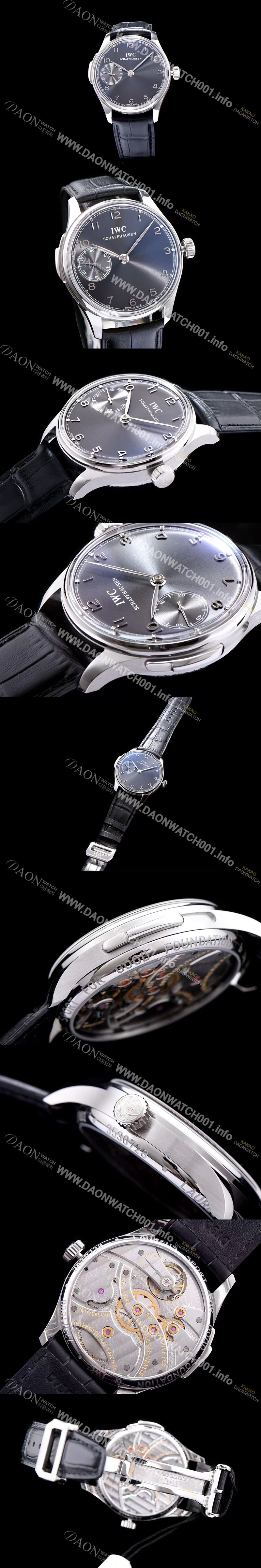 아이더블유씨 남성용 포르투기즈 미닛 리피터 블랙 다이얼 오토매틱 무브먼트 IWC0231 Ⅳ