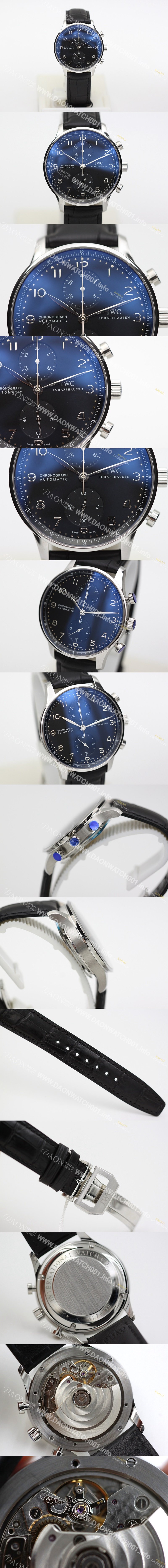 아이더블유씨 남성용 2017년 업그레이드! 포르투기즈 IW371447 블랙 다이얼 IWC0240 Ⅳ