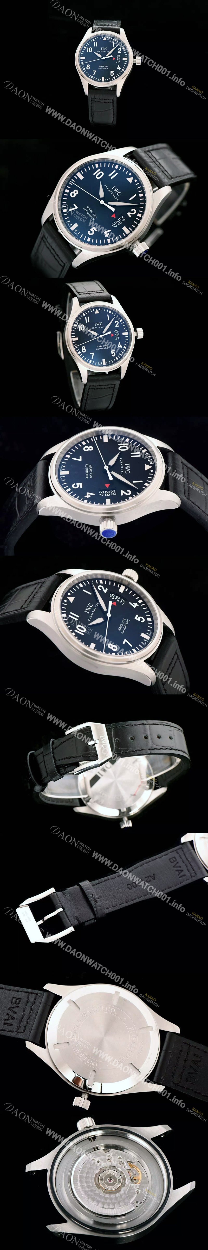 아이더블유씨 남성용 파일럿 오토매틱 워치 마크 17 블랙다이얼 IWC0415 Ⅳ