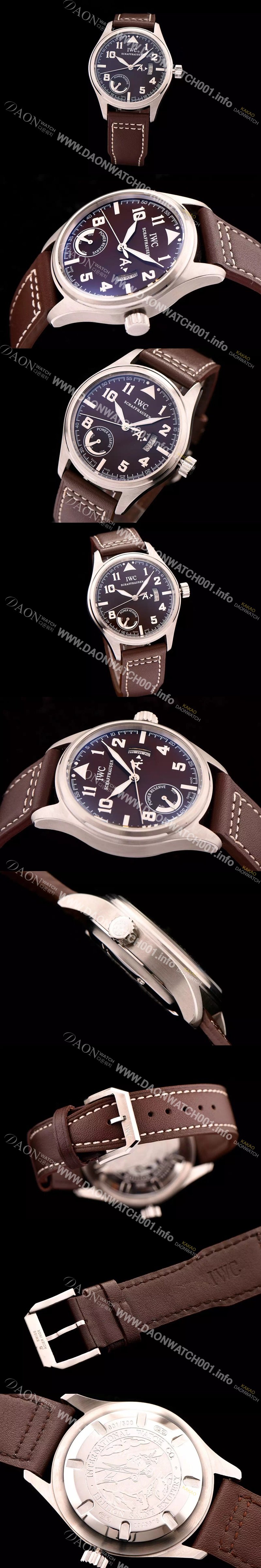 아이더블유씨 남성용 생떽쥐베리 파워 리져브 에디션 42mm 브라운다이얼 IWC0400 Ⅳ