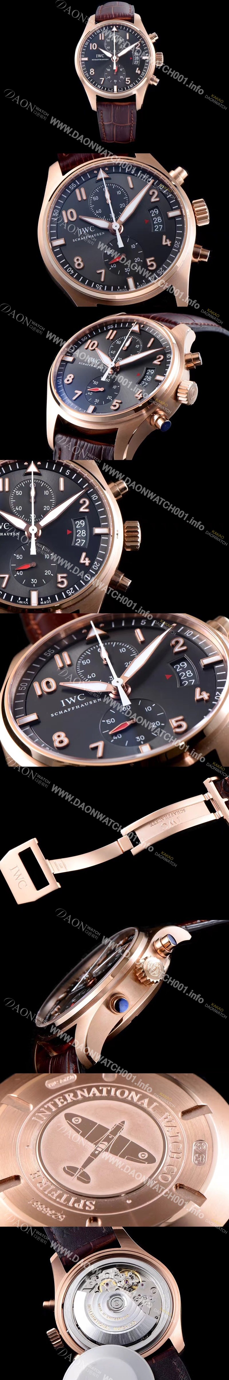 아이더블유씨 남성용 파일럿 IW387803 오토매틱 7750무브먼트 그레이 다이얼 IWC4240 Ⅳ