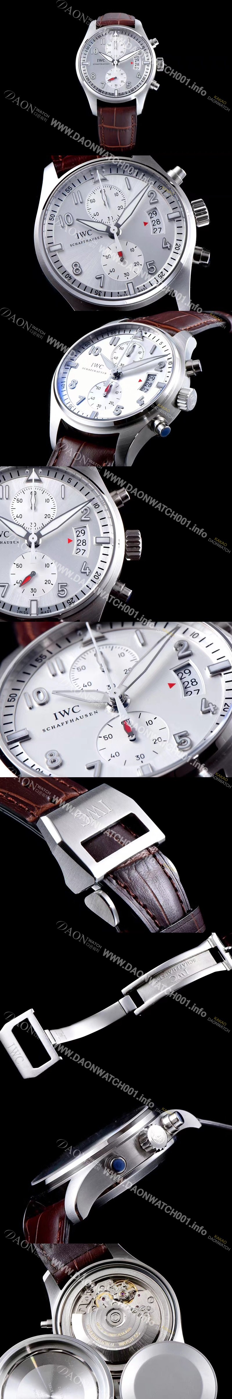 아이더블유씨 남성용 파일럿 IW387809 오토매틱 7750무브먼트 실버 다이얼 IWC4242 Ⅳ