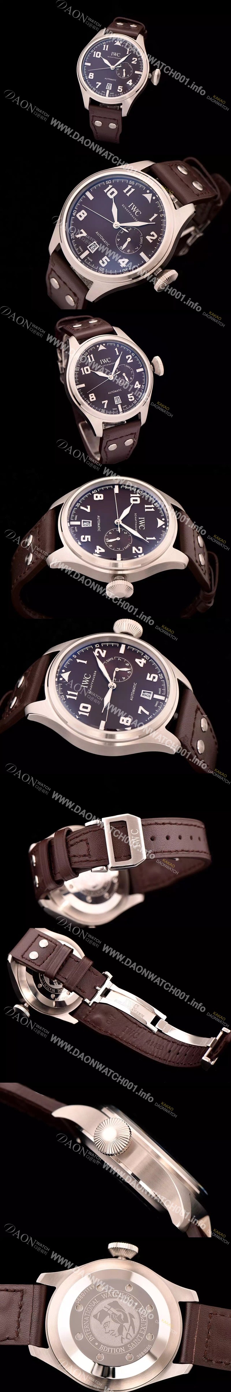 아이더블유씨 남성용 빅 파일럿 에디션 세븐 데이즈 47mm 브라운다이얼 IWC0435 Ⅳ