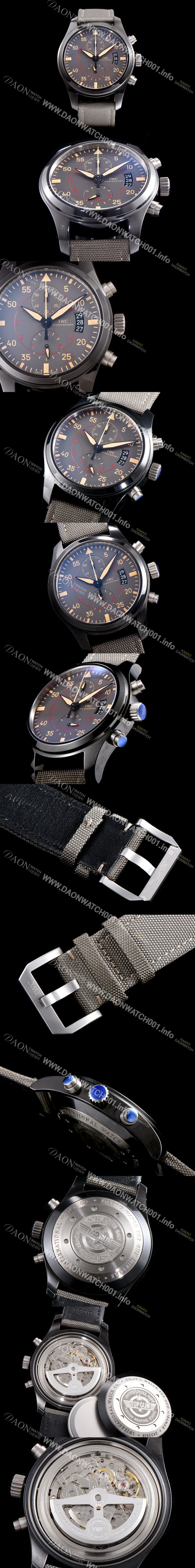 아이더블유씨 남성용 파일럿 탑건 IW388002 미라마 세라믹 빈티지 에디션 브라운다이얼 IWC0452 Ⅳ
