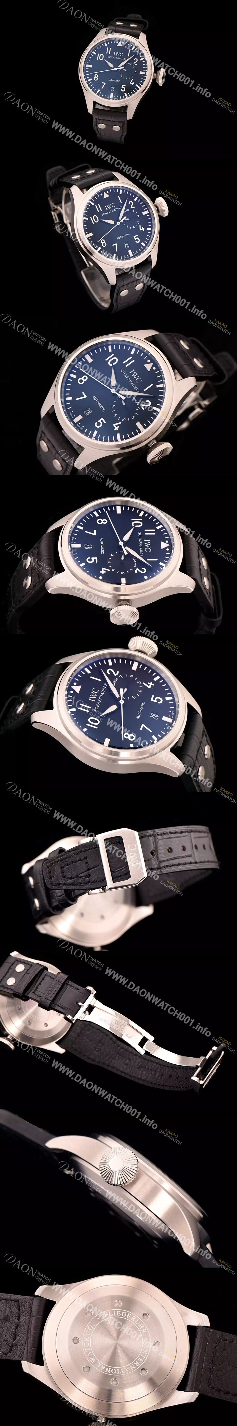 아이더블유씨 남성용 빅 파일럿 세븐 데이즈 47mm 블랙다이얼 IWC0433 Ⅳ
