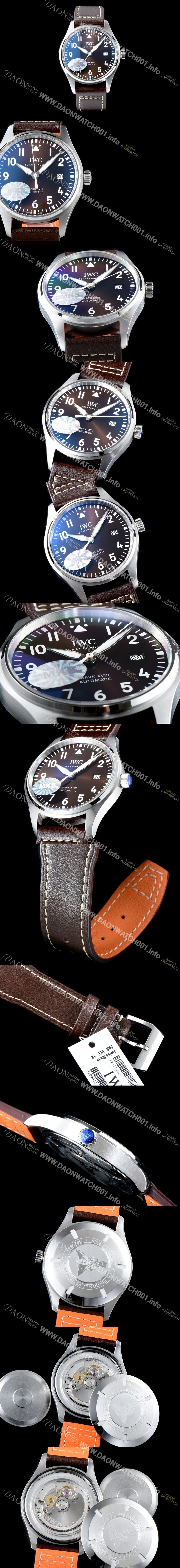 아이더블유씨 남성용 파일럿 워치 마크 XVIII IW327003 컬렉션 40mm 브라운 다이얼 오토매틱 무브먼트 iwc4075 Ⅳ