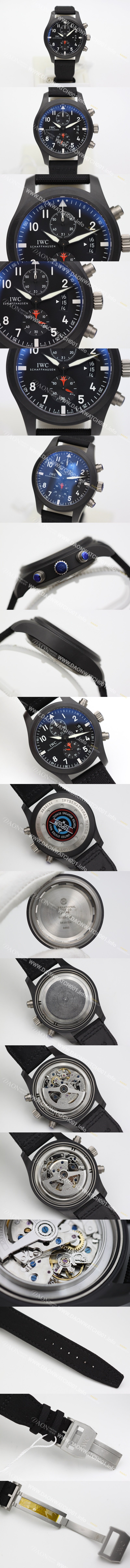 아이더블유씨 남성용 에디션 탑건 IW388001 세라믹 블랙다이얼 IWC0200 Ⅳ