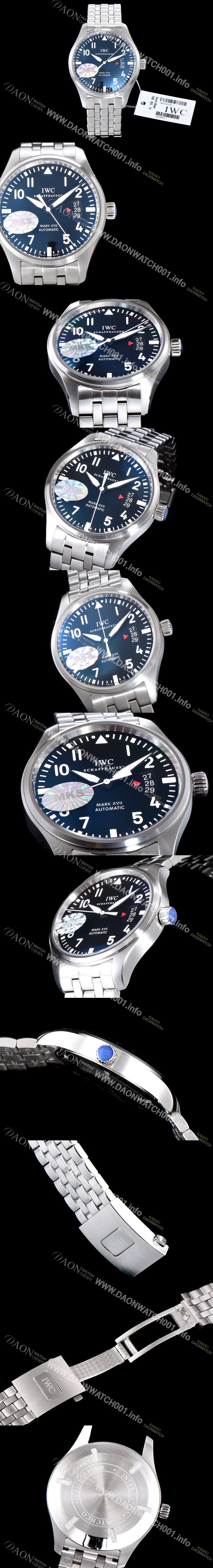 아이더블유씨 남성용 파일럿 IW326504 오토매틱 워치 41mm 블랙 다이얼 iwc4094 Ⅳ