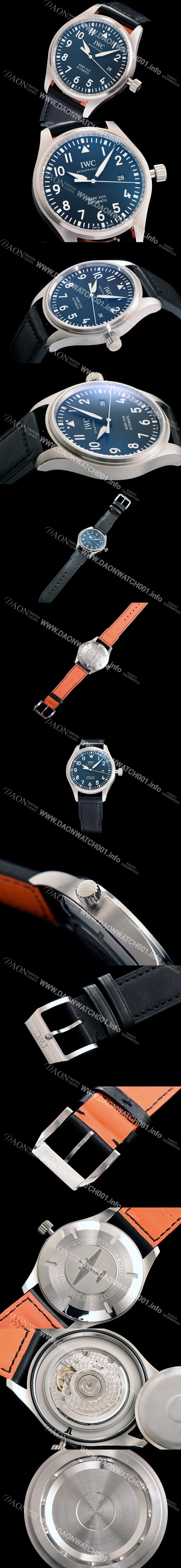 아이더블유씨 남성용 파일럿 마크 18 블랙 다이얼 오토매틱 무브먼트 IWC0253 Ⅳ