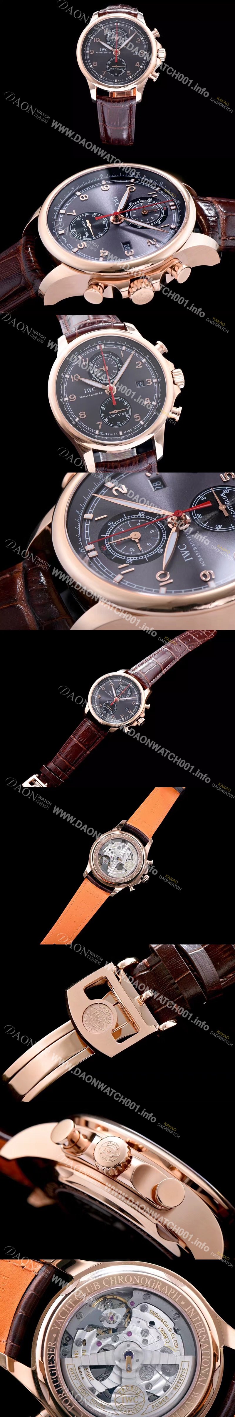 아이더블유씨 남성용 요트클럽 그레이 다이얼 오토매틱 무브먼트 IWC0200 Ⅳ