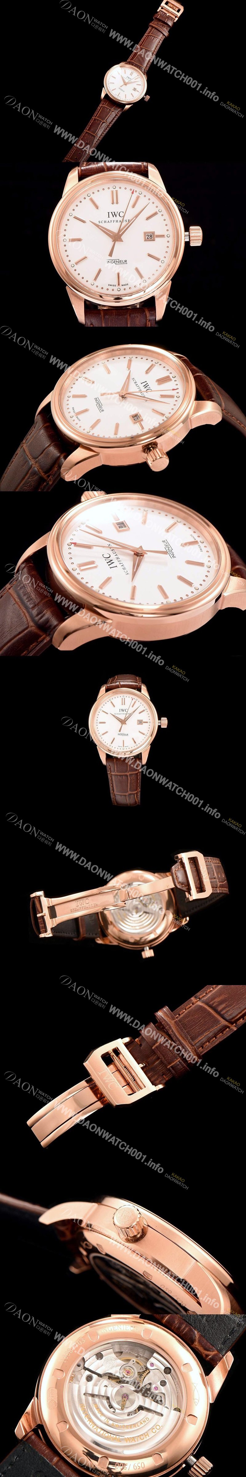 아이더블유씨 남성용 인게뉴어 화이트 다이얼 오토매틱 무브먼트 IWC0251 Ⅳ