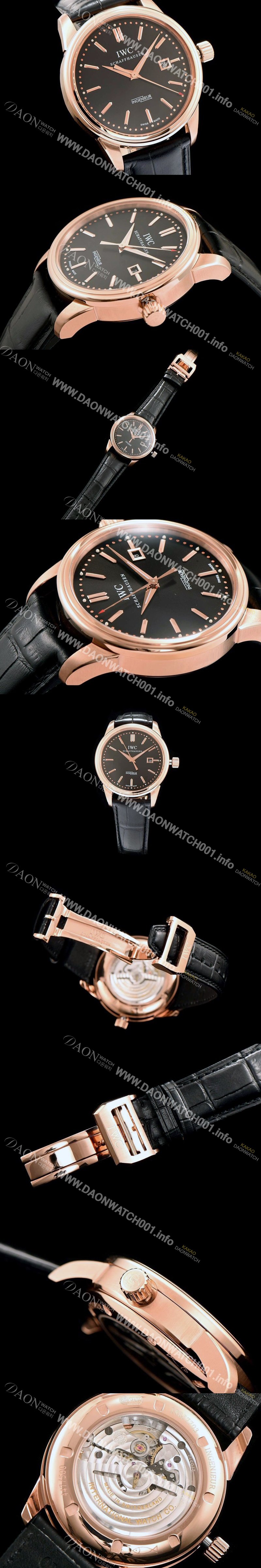 아이더블유씨 남성용 인게뉴어 블랙 다이얼 오토매틱 무브먼트 IWC0252 Ⅳ