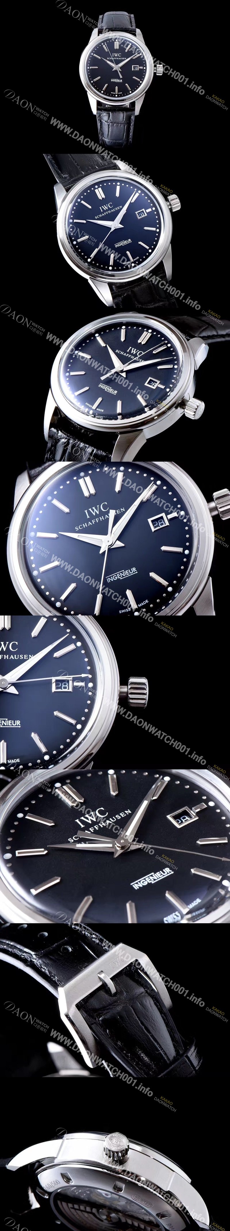 아이더블유씨 남성용 인게뉴어 블랙 다이얼 오토매틱 무브먼트 IWC0250 Ⅳ