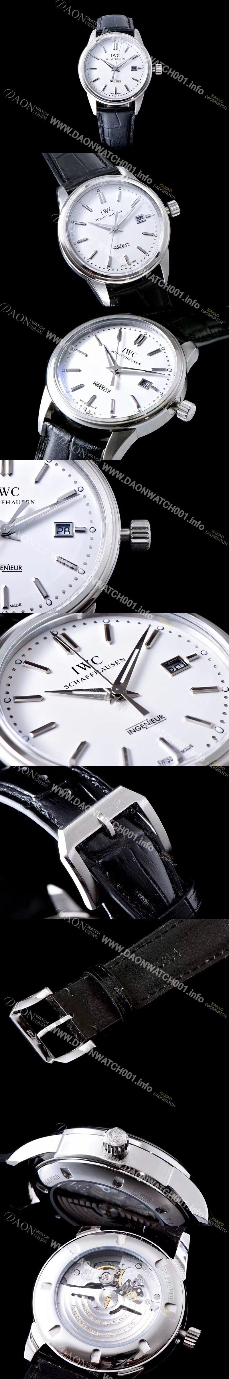 아이더블유씨 남성용 인게뉴어 화이트 다이얼 오토매틱 무브먼트 IWC0201 Ⅳ