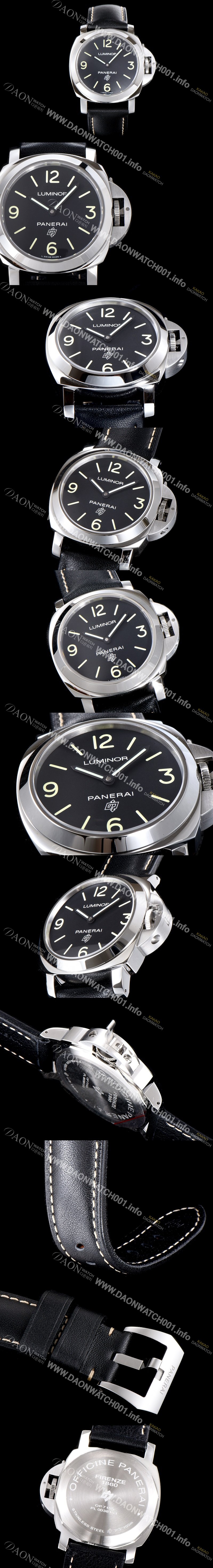 파네라이 남성용 루미노르 PAM00773 베이스 로고 3 데이즈 아치아이오 블랙 다이얼 신형 PANERAI Cal. P.6000 Type 수제공정형 튜닝완료 무브먼트 PAN1214 Ⅳ