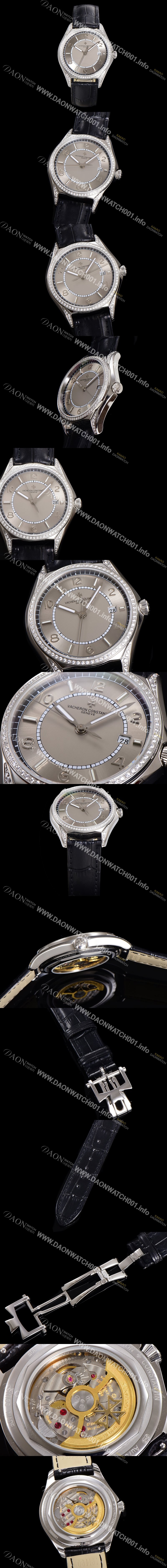 바쉐론 콘스탄틴 남성용 피프티식스 Ref.4600E 오토매틱 1326 타입 40mm 보석/큐빅 가죽줄 그레이 다이얼 vac1147 Ⅳ