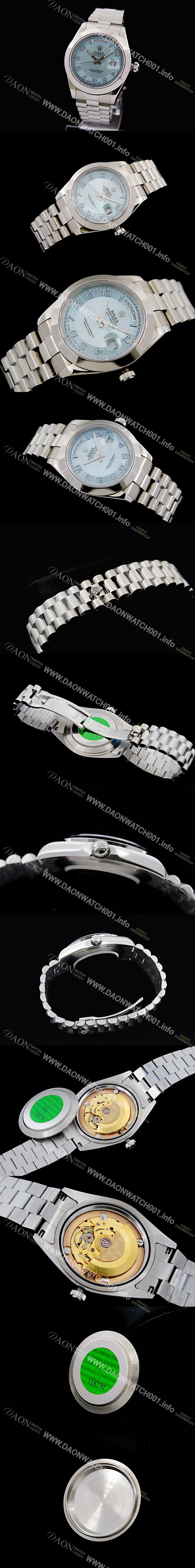 로렉스 남성용 데이데이터 2 2836 무브먼트 블루 다이얼 41mm ROL4233 Ⅳ