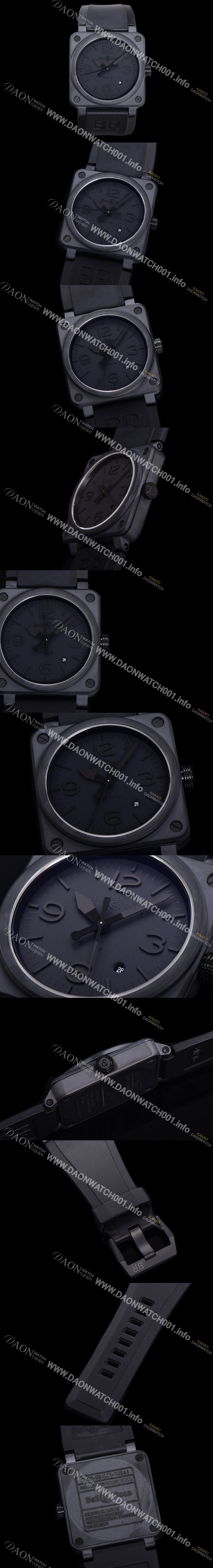 벨엔로즈 남성용 BR03-92 다이버 세라믹 오토매틱 9015 타입 42mm 우레탄줄 블랙 다이얼 bel80300 Ⅳ