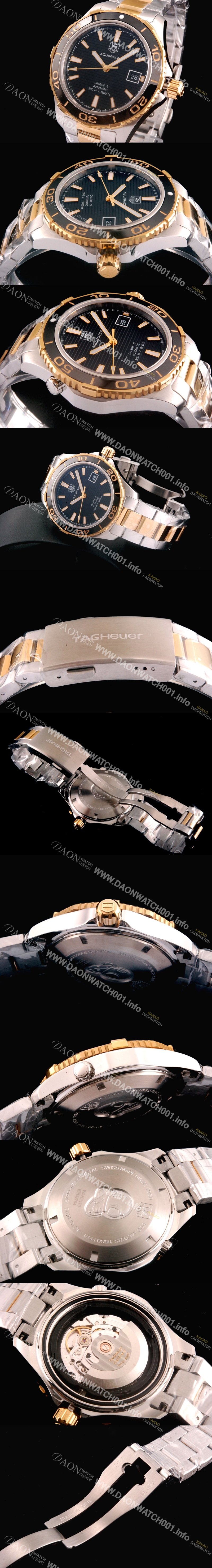 태그호이어 남성용 아쿠아레이서 블랙 다이얼 41mm TAG0400 Ⅳ