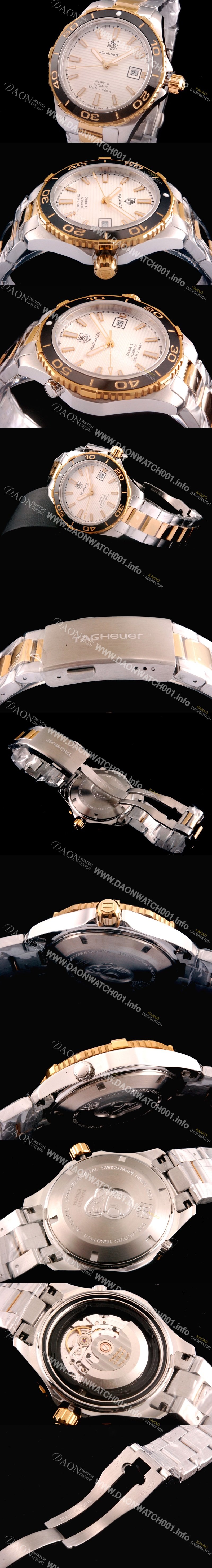 태그호이어 남성용 아쿠아레이서 화이트 다이얼 41mm TAG0401 Ⅳ