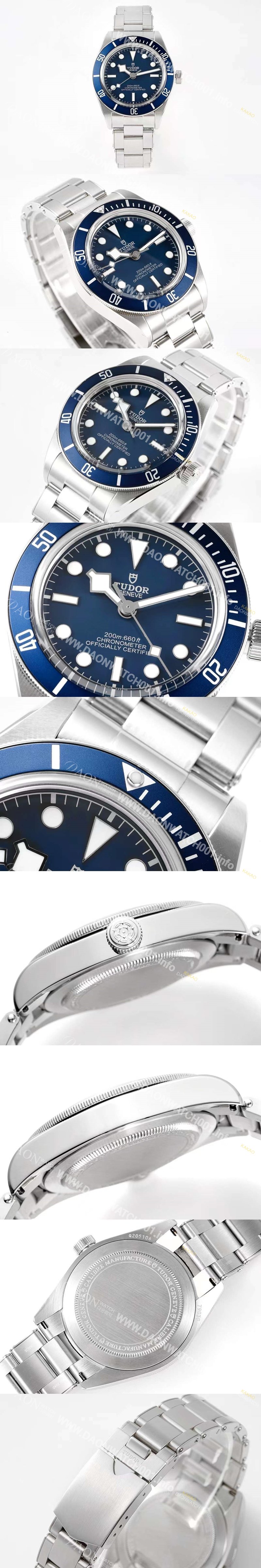 튜더 남성용 헤리티지 M79030b-0001 블랙 베이 39mm 피프티에이트 오토매틱 무브먼트 블루 다이얼 tud5124 Ⅳ