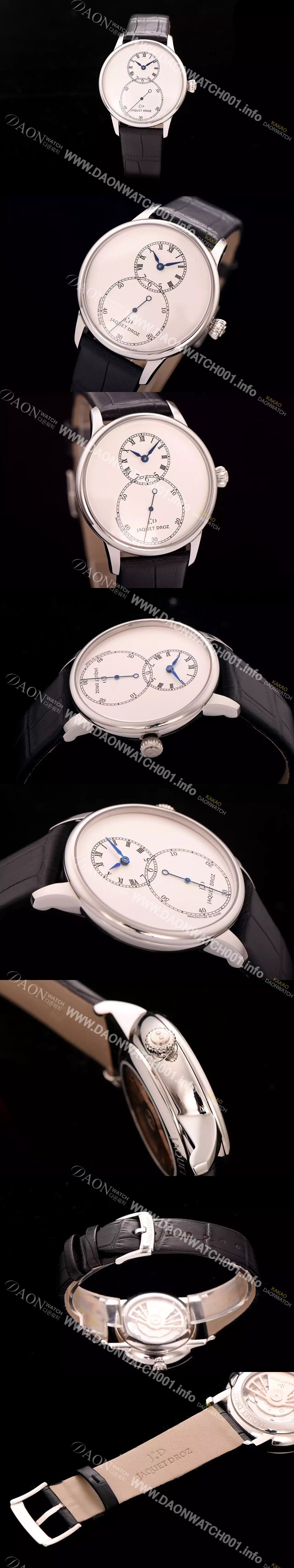 자케드로 남성용 빅세컨즈 43mm 오토메틱 화이트다이얼 JAD4202 Ⅳ