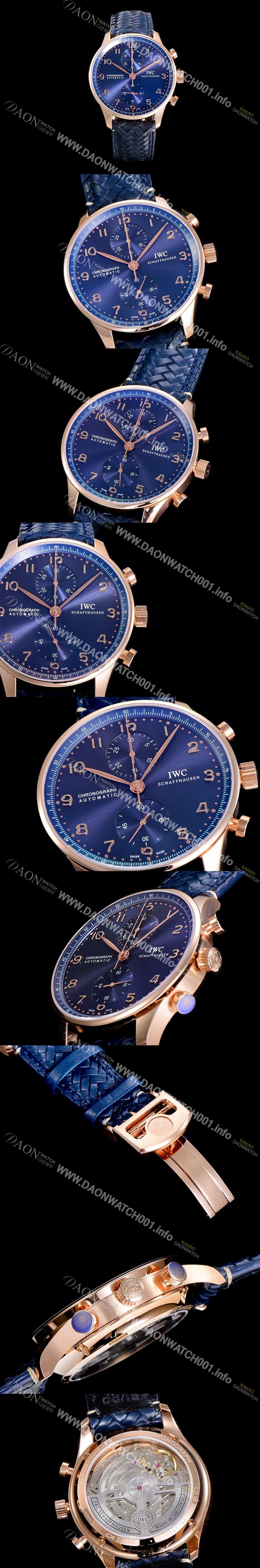 아이더블유씨남성용 포르투기져 IW371614 크로노그래프 부티크 41미리 블루다이얼  IWC64001 Ⅳ