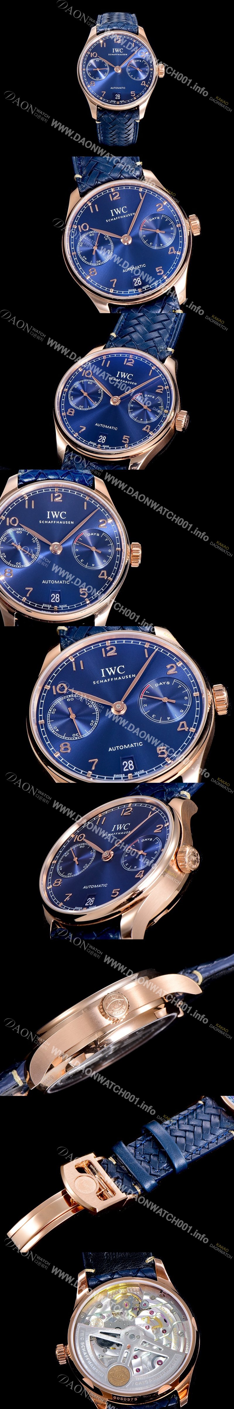 아이더블유씨남성용 포르투기져 IW500713 오토매틱 부티크 42미리 블루다이얼  IWC21824 Ⅳ