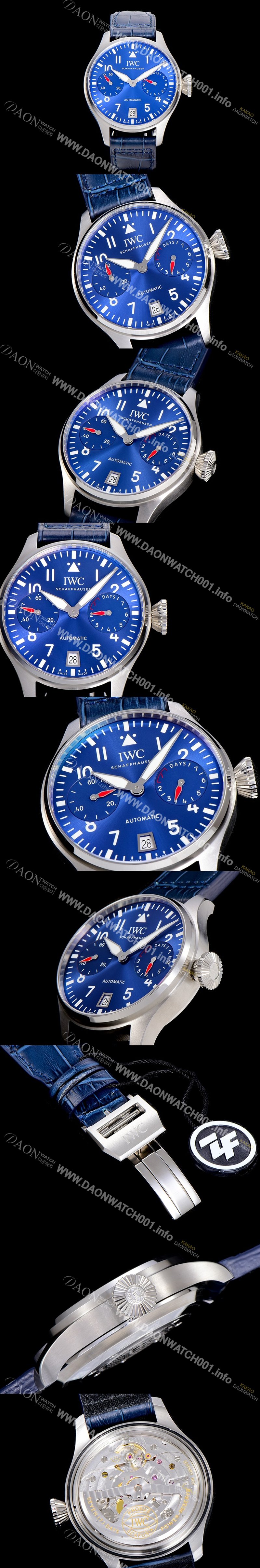 아이더블유씨남성용  빅 파일럿 워치 46미리 IW501008 오토매틱 무브먼트 블루다이얼 IWC48492 Ⅳ