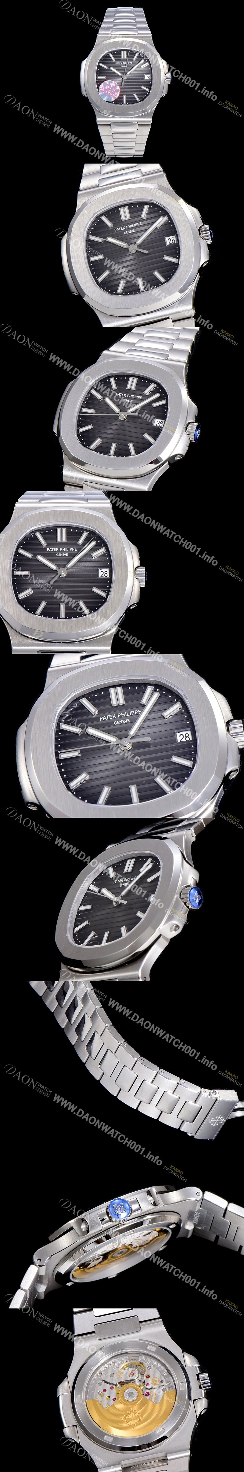 파텍필립남성용 최신! 노틸러스 5711G  Cal.324 S C 타입무브 오토매틱 40mm 메탈줄 그레이다이얼 PAT87221 Ⅳ