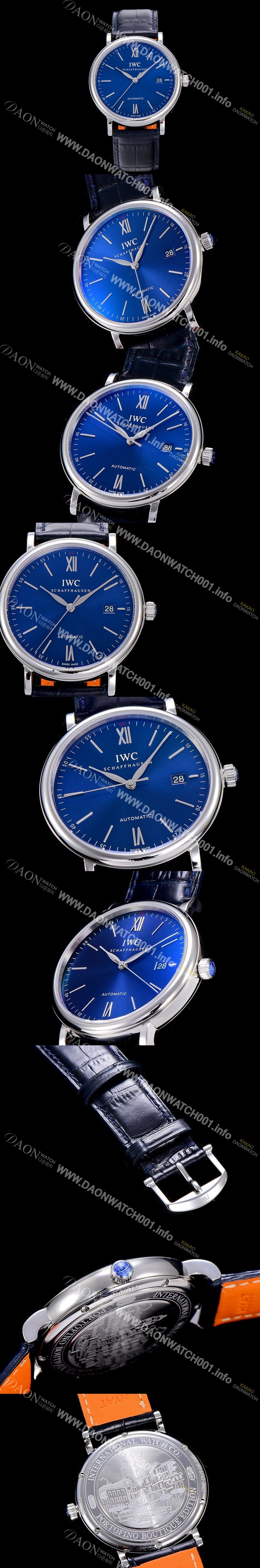 아이더블유씨남성용 포르토피노 IW356512 오토매틱 ETA 2892-2 40mm 블루다이얼 IWC45828 Ⅳ