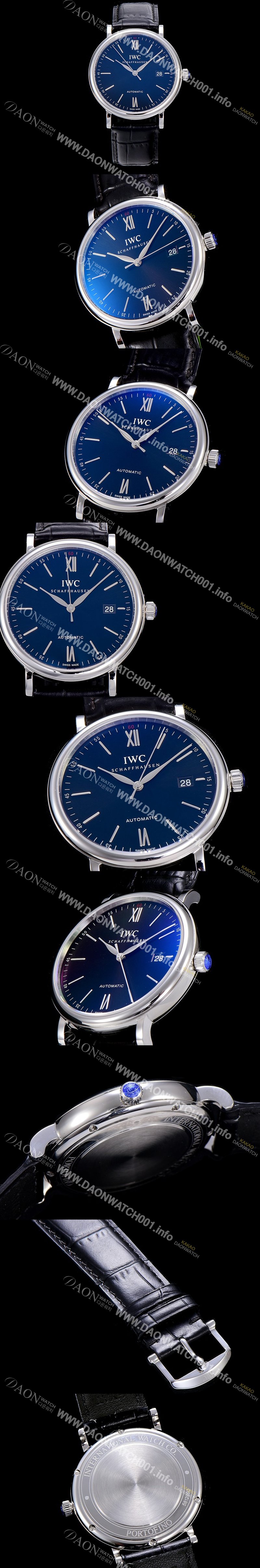 아이더블유씨남성용 포르토피노 IW356502 오토매틱 ETA 2892-2 40mm 블랙 다이얼 IWC56194 Ⅳ