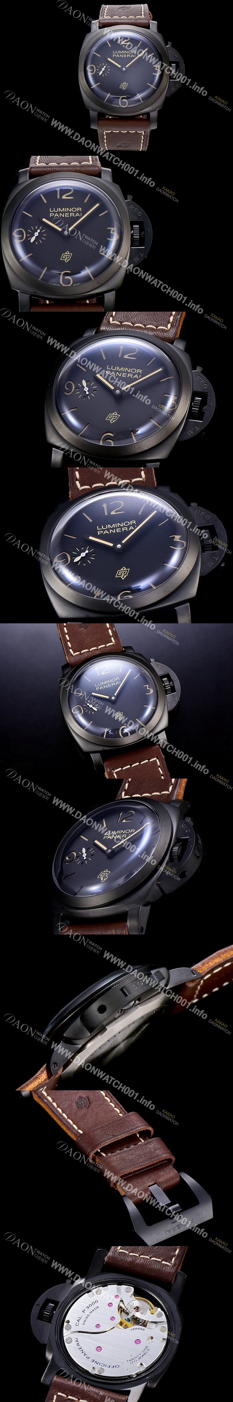 파네라이남성용 초특가한정 루미노르 PAM00575 1950 3데이 티타뉴오 DLC 47mm 오토매틱 블랙 다이얼 PAN80958 Ⅳ