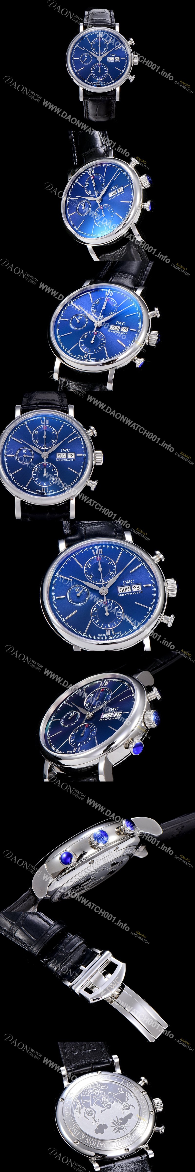 아이더블유씨 남성용 포르토피노 IW391019 오토매틱 무브먼트 42미리 블루 다이얼 IWC71019 Ⅳ