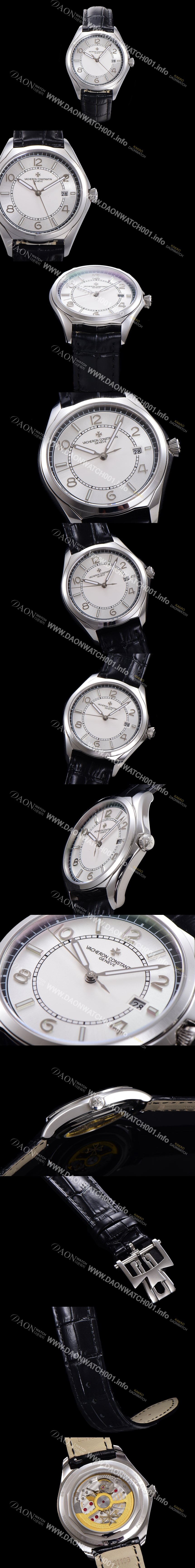 바쉐론 콘스탄틴 남성용 피프티식스 Ref.4600E 오토매틱 1326 타입 40mm 가죽줄 실버 다이얼  vac1213 Ⅳ