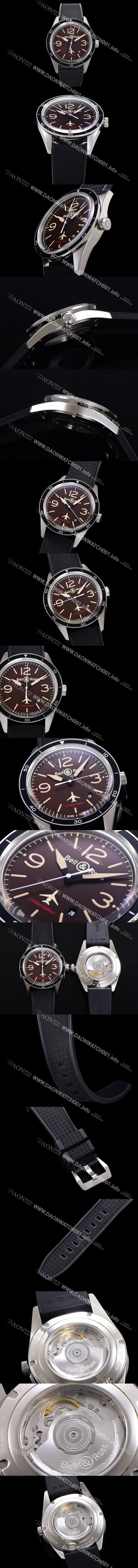 벨앤로즈 남성용 빈티지  BR 123 Falcon ETA2836-2 타입 오토매틱 41mm 우레탄줄 브라운다이얼 bel1125 Ⅳ