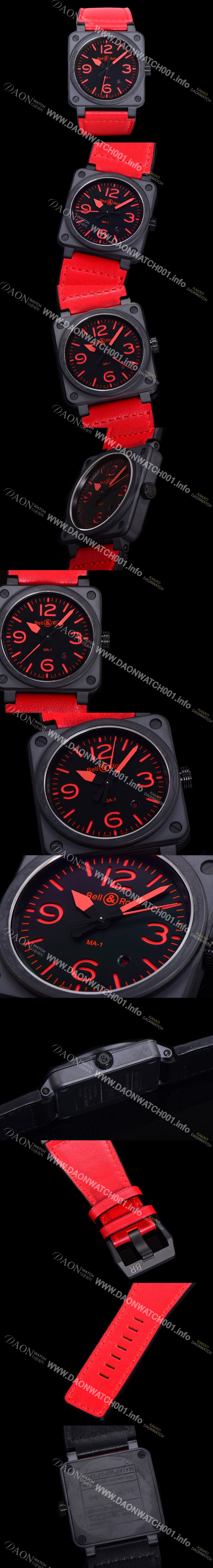 벨앤로즈 남성용시계 BR03 오토매틱 미요타 9015타입 세라믹케이스 42mm 러버줄 블랙다이얼 bel4248 Ⅳ
