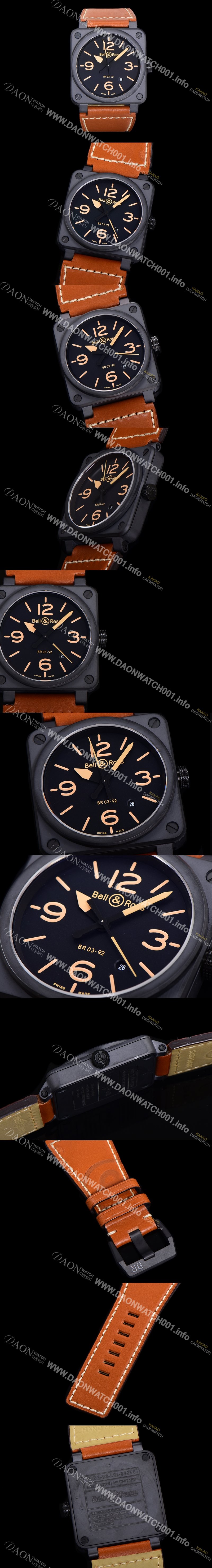 벨앤로즈 남성용시계 BR03 오토매틱 미요타 9015타입 세라믹케이스 42mm 러버줄 블랙다이얼 bel8422 Ⅳ