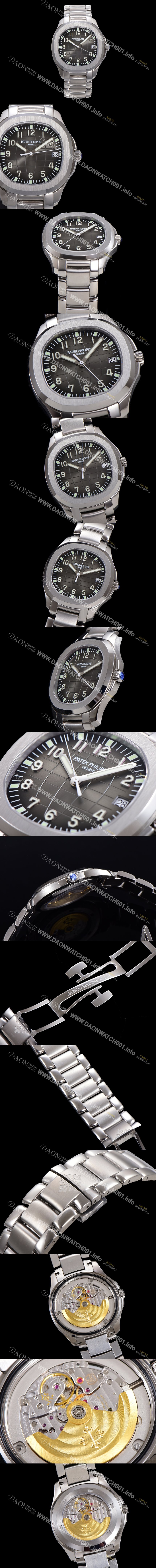 파텍필립 남성용 아쿠아넛 데이터 5167/1A001 오토매틱 324 타입 무브 40mm 메탈줄 그레이다이얼  pat3191 Ⅳ