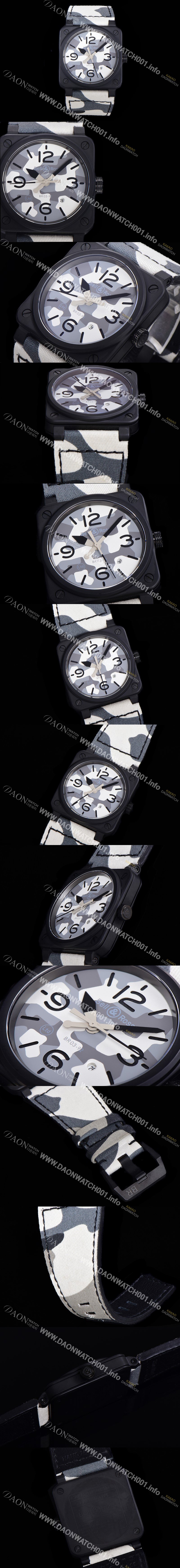 벨앤로즈 남성용시계 BR03 오토매틱 미요타 9015타입 세라믹케이스 42mm 러버줄 카모 그레이 다이얼 bel2682 Ⅳ
