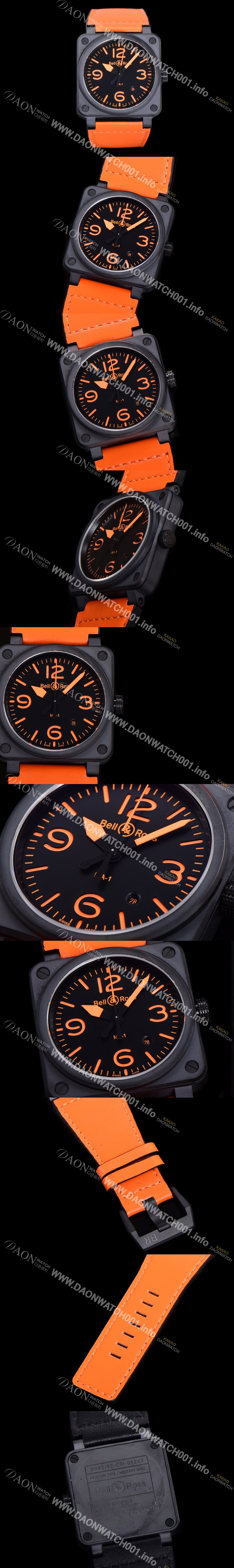 벨앤로즈 남성용시계 BR03 오토매틱 미요타 9015타입 세라믹케이스 42mm 러버줄 블랙다이얼 bel8684 Ⅳ