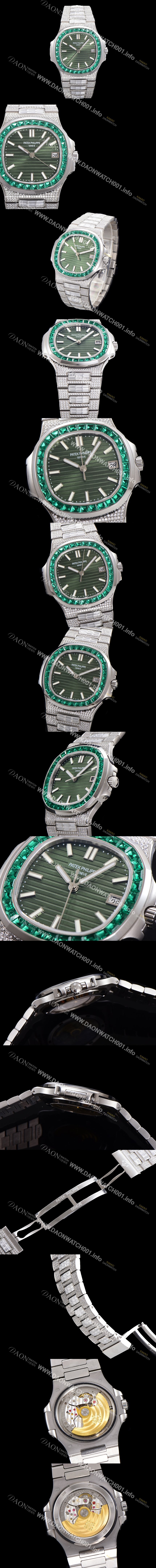 파텍필립 남성용 1:1수제공정 5711 노틸러스 40mm Cal.324 오토매틱 보석다이얼 pat8986 Ⅳ