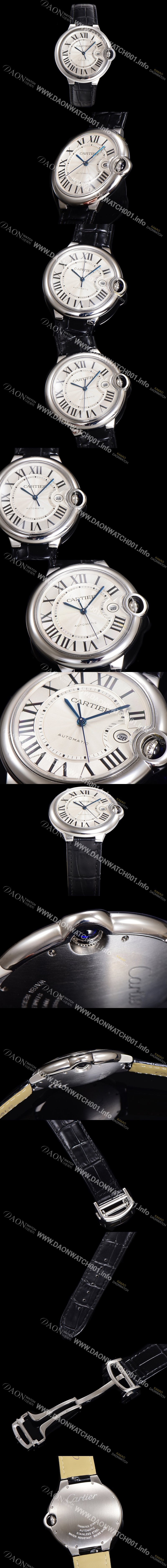 까르띠에 남성용 신상 발롱블루 W69016Z4 화이트 다이얼 42mm 오토매틱 무브먼트 CAR0144 Ⅳ