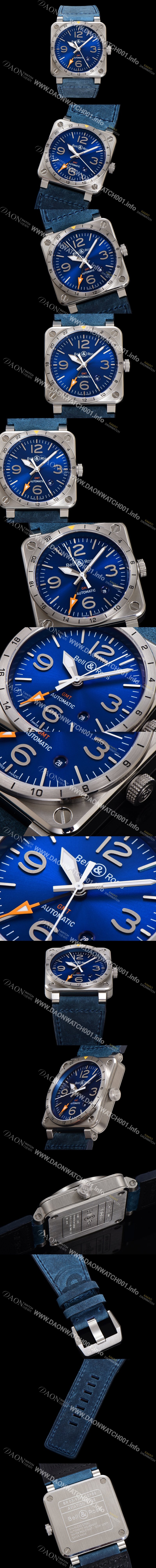 벨엔로즈 남성용 인스트루먼트03 BR0393-BLU-STSCA 오토매틱 2836타입 42mm 우레탄줄 블루 다이얼 bel4117 Ⅳ